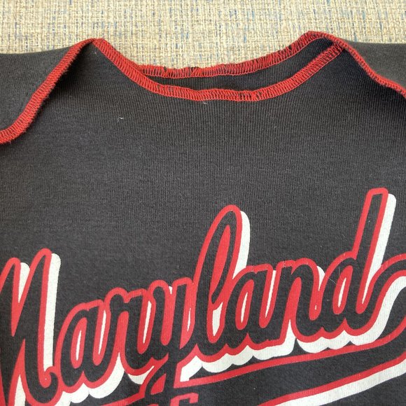 University Maryland Terrapins handmade upcycled t-shirt newborn sleep sack - Picture 8 of 12